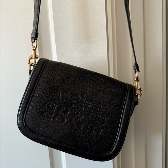 Coach Black Leather Crossbody Bag - Picture 7 of 11